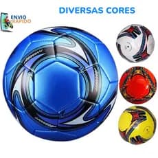 Bola De Futebol Para Campo Costurada Número 5 Azul Verde Vermelho Branco E Laranja Para Treino