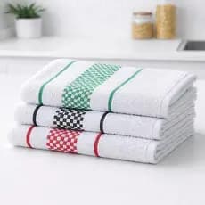 Kit Panos de Prato Jacquard 45x70 Atoalhado Algodão Toalha Copa Louça Gourmet Luxo