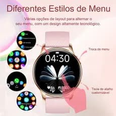 Relógio Inteligente - IP67 à Prova d"Água, 52 Modos Esportivos, Notificações por Bluetooth