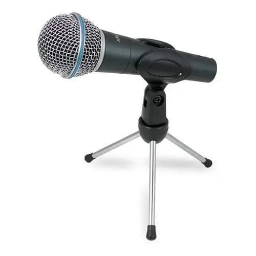 Suporte de microfone mini pedestal Arcano AR-14S tripé de mesa