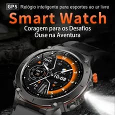 Smartwatch GPS AMOLED 1.43" 730mAh 3ATM Bluetooth 100+ Esportes