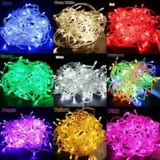 Pisca Pisca Natal Cordão 100 Leds 10m 8 Funções Varias Cores 110V/220V