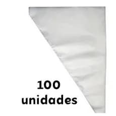Saco De Confeitar Medio 100 Unidades Confeitaria Bolo Doce Cupcake