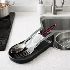 Descanso de Utensílios de Cozinha – Porta Colher e Espátula Anti-Sujeira | Organizador Prático