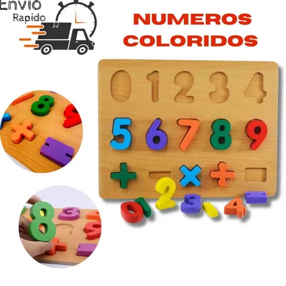 Jogo Tabuleiro Jogo Encaixe Números encaixe Quebra Cabeça Madeira  Matemática Escolar Educativo Didático