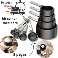kit colheres de cozinha colher medidora de inox jogo de colher colher de sopa confeitaria