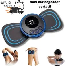 Massageador Elétrico Portátil Recarregável Cervical EMS Alivia Dores Corpo Pescoço Coluna Pernas ombro