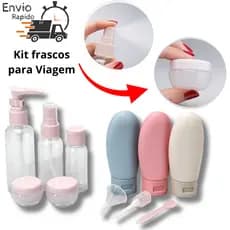 kit 11 frascos para viagem Shampoo Creme Sabonete Cuidados Pessoais skin care limpeza facial porta sabonete líquido