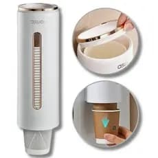 dispenser suporte de copos descartáveis decorativo luxo agua café
