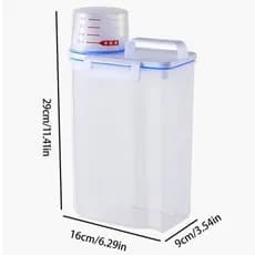 Pote Hermético 2.5L Com Copo Medidor Bico Dosador Cozinha Mantimentos Lavanderia Multiuso casa