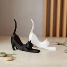 Gatos Decorativos Minimalistas Escultura Decoração Moderna Quarto Sala Presentes Felinos