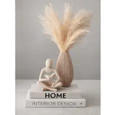 Kit Decorativo Sala Moderna | Escultura Leitor + Vaso Minimalista Elegante | Decoração Sofisticada