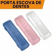 Estojo Porta Escova Plástico Sanremo para Viagem Viagem Bolsa Escola