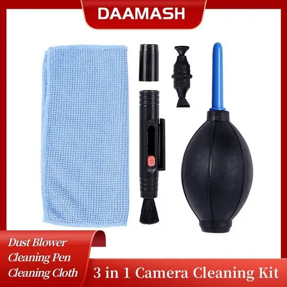 [Envio 24H]Kit de Limpeza de Câmera 3 em 1 Profissional para DSLR, Ferramenta de Limpeza de Lente de Câmera Digital