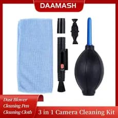 [Envio 24H]Kit de Limpeza de Câmera 3 em 1 Profissional para DSLR, Ferramenta de Limpeza de Lente de Câmera Digital