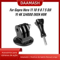 [Envio 24H] Adaptador Suporte Tripe 1/4 Femea + Parafuso Go Pro Gopro