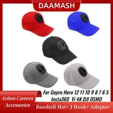 [Envio 24H] Boné com Suporte para GoPro SJCAM Yi Eken Xtrax