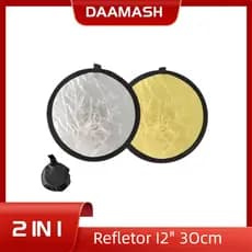 [Envio 24H] 30cm Rebatedor Fotográfico Refletor 2 em 1 Sou Foto para Foto ou Vídeo