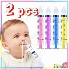 2 Pcs Seringa de Limpeza Nasal de 10ml para Crianças Limpeza do Nariz DW7W