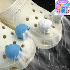 Um Par de Luzes LED para Sapatos, Acessórios Decorativos DIY com Efeito Arco-Íris, Decorações para Sandálias QRNI