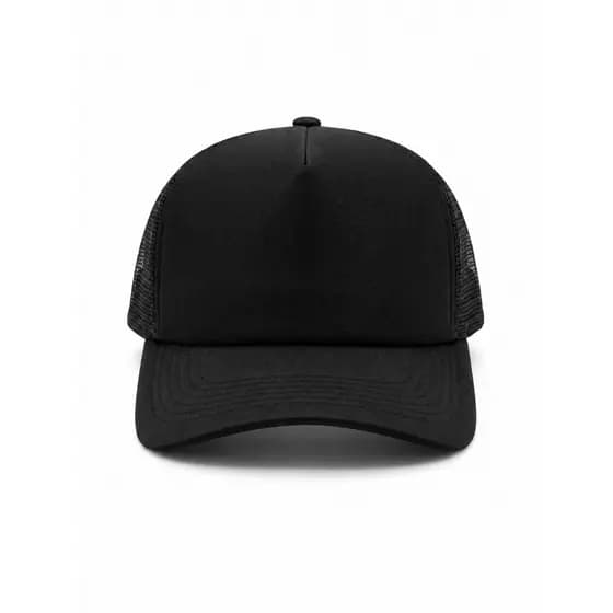 Boné Trucker Telinha Preto Ajustável Masculino Feminino