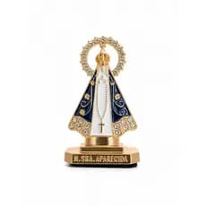 Imagem Nossa Senhora Aparecida para Carro com Fita Adesiva Dupla Face Decorativa Miniatura