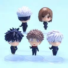 5 Pçs/Conjunto Bonecos De Anime Jujutsu Kaisen/Brinquedo De Boneca Versão Q