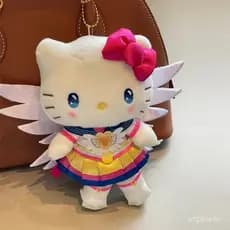 Chaveiro de Pelúcia Hello Kitty e Sailor Moon