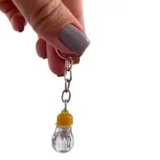 10 Chaveiros Mini Lâmpada - Porta Óleo De Unção