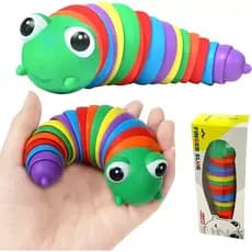 Brinquedo Lagarta Fidget Slug Brinquedo Colorido Para Autoesticuro/Articulado Anti Estresse TIK TOK