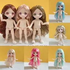 BJD Boneca Olhos anime diy Adorável Princesa Presentes Bonecas 16 Centímetros Menina Brinquedos