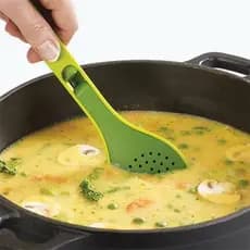 Colher Escorredora Escumadeira Multiuso Dobrável Escorredor De Alimentos Para Arroz E Legumes Utensílio De Cozinha