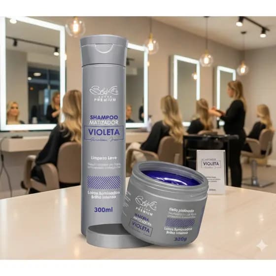 Blond Matizador Profissional Violeta Belkit Cabelos Loiros Platinados e Grissalhos