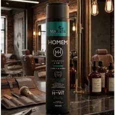 Shampoo Masculino Mahair Homem Cabelo e Barba Antiqueda Anticaspa 2x1