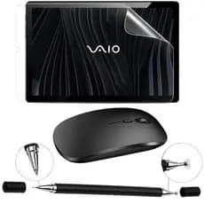 Película Fosca Hidrogel para Tablet VAIO TL10 + Caneta Touch 2 em 1 + Mouse Sem Fio Bluetooth Recarregável