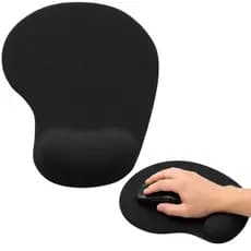Mousepad Ergonômico com Apoio de Punho em Gel Preto