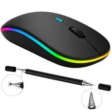Kit para Tablet Vaio TL10 Mouse Bluetooth Recarregável + Caneta Touch 2 em 1