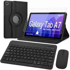 Capa Giratória 360° para Galaxy Tab A7 Lite T220/T225 8.7 com Teclado e Mouse Slim Portatíl Bluetooth