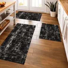Kit Passadeiras Jacquard Tapete Para Cozinha Quarto Antiderrapante 3 Peças Moderno Cores Diversas