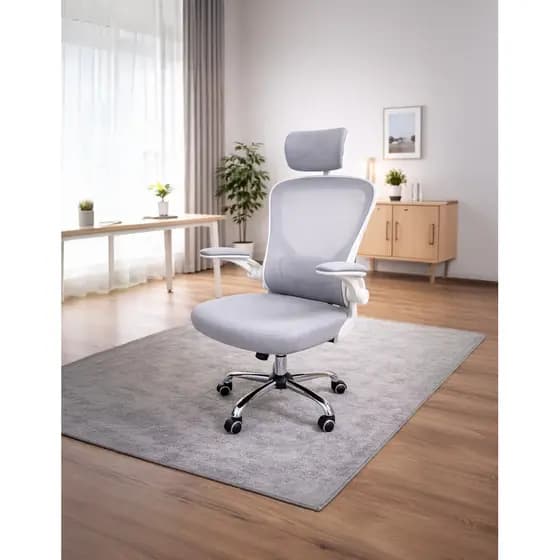 Cadeira de Escritório Ergonômica Oslo Comfort Mesh com Apoio de Cabeça e Ajuste Lombar