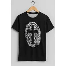 Camiseta Digital Identidade T-shirt Masculina e Feminina Blusa Camisa Católica Cruz Jesus