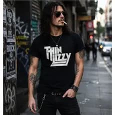 Camiseta Thin Lizzy Rock Masculina e Feminina