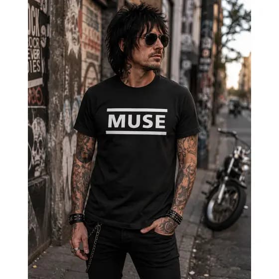 Camiseta Banda Muse Camisa Rock algodão premium