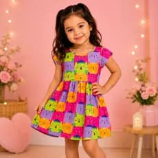 Vestido Infantil do Tamanho 1 ao 10 Anos | Vestido Fresquinho Dia a Dia e Passeio | Confortável para o Verão