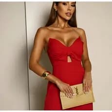 Macacão Feminino Elegante Alfaiataria com Bojo e Bolsos Festa Social Sofisticado Moda Feminina