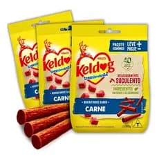 Kit Bifinho Keldog Criadores Sabor Carne Para Cães 500g 3 Unidades