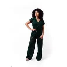 Saida de praia Feminina Plus Size Camisa e Calça Verao Leve Despojada Croche Trico 180