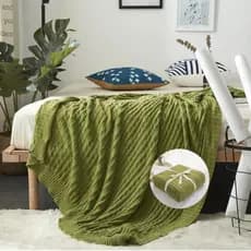 Manta Para Sofa Tricot Peseira Cama Padrao Queen E King 106