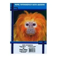 Papel Fotográfico Adesivo 130g A4 Glossy Brilhoso 50 a 200 Folhas Masterprint