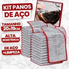 Panos De Limpeza De Cozinha Fogão Reutilizável Toalha Louça Pano Doméstico Lavagem De Aço